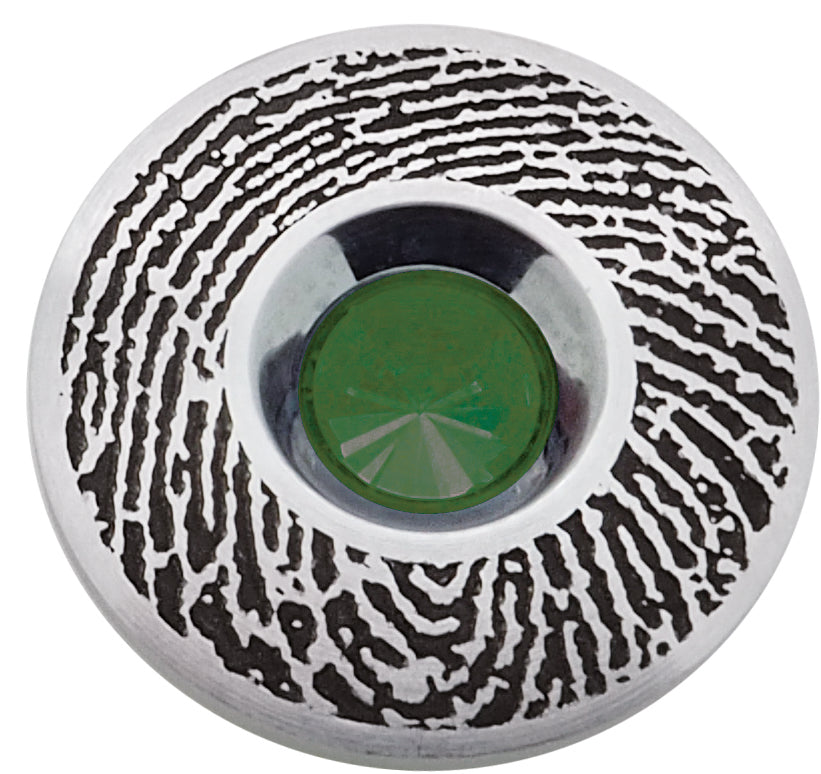 Ring mit Stein und fingerabdruck Graviert