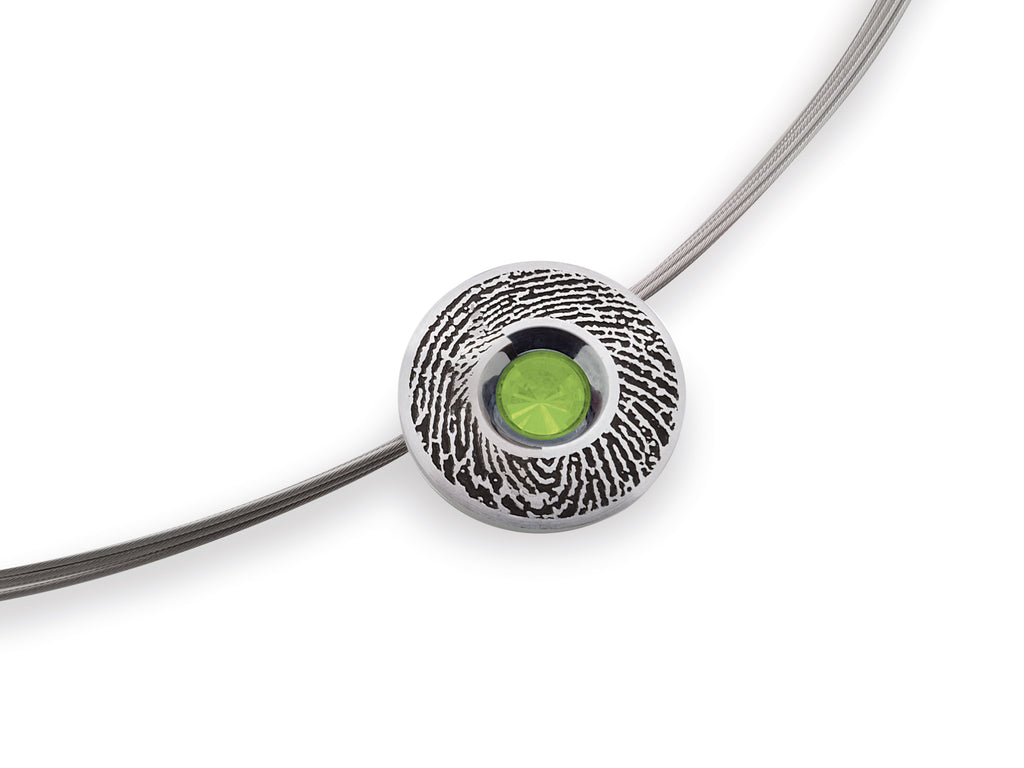 Schmuck mit individuellem fingerabdruck